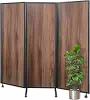 木製スラット式パーテーション 3つ折り　仕切り　目隠し 木製スラット式パーテーション 3つ折り 仕切り 目隠し